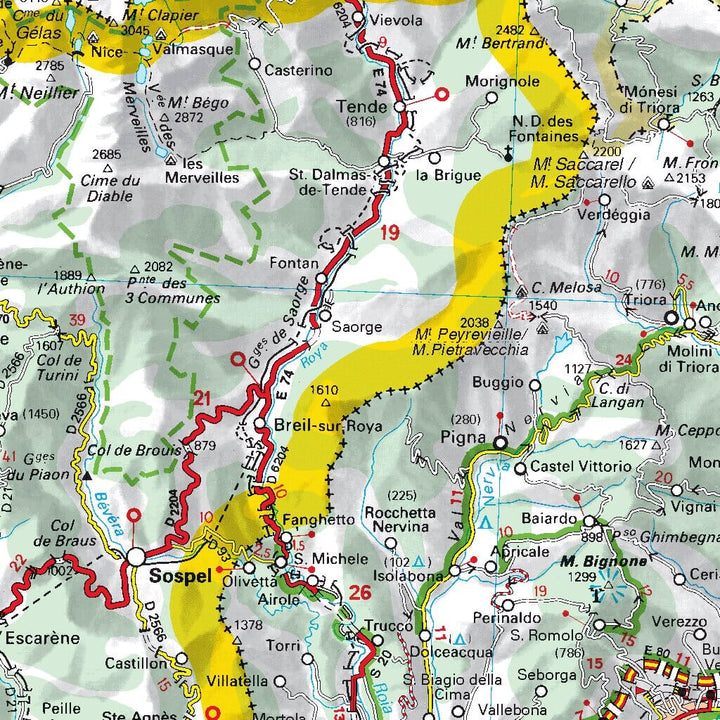 Carte routière n° 561 - Italie nord-ouest | Michelin carte pliée Michelin 