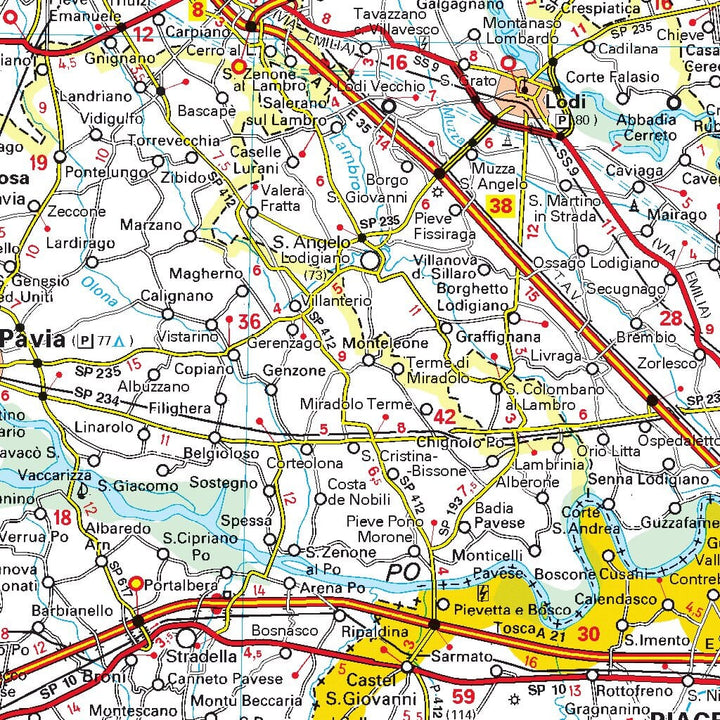 Carte routière n° 561 - Italie nord-ouest | Michelin carte pliée Michelin 
