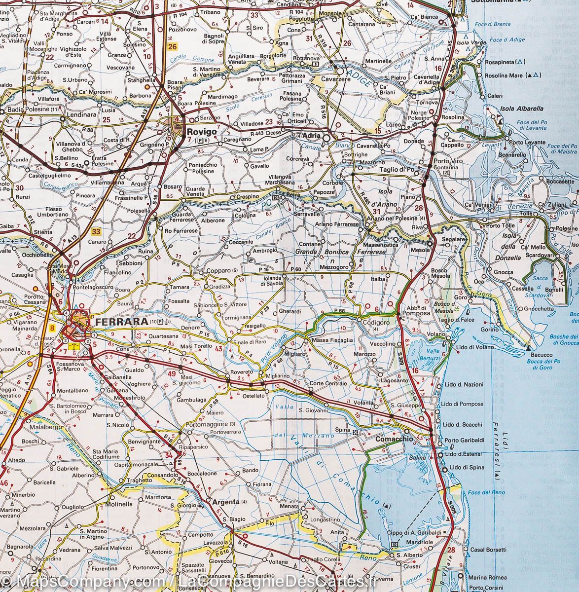 Carte routière n° 562 - Italie Nord-Est | Michelin carte routière Michelin