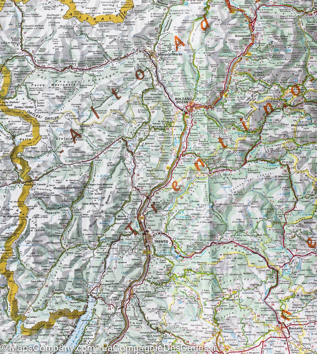 Carte routière n° 562 - Italie Nord-Est | Michelin carte routière Michelin