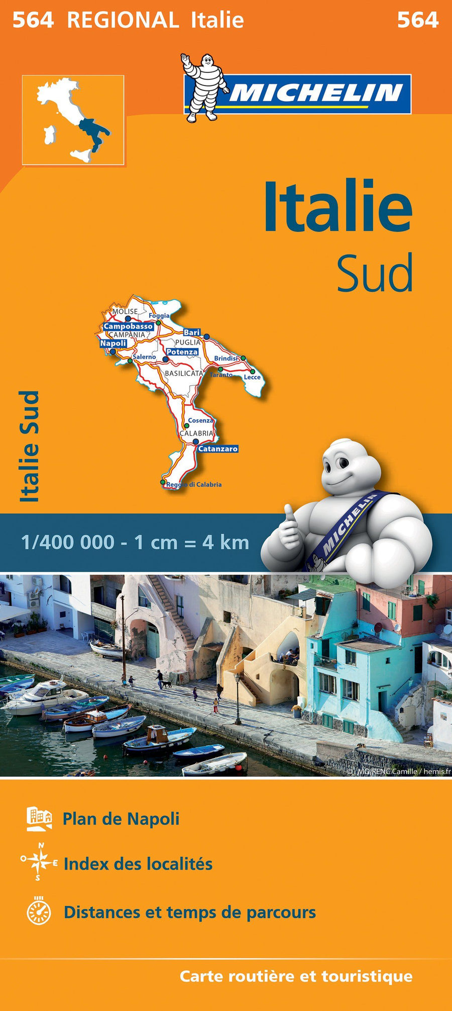 Carte routière n° 564 - Italie du Sud | Michelin carte pliée Michelin 