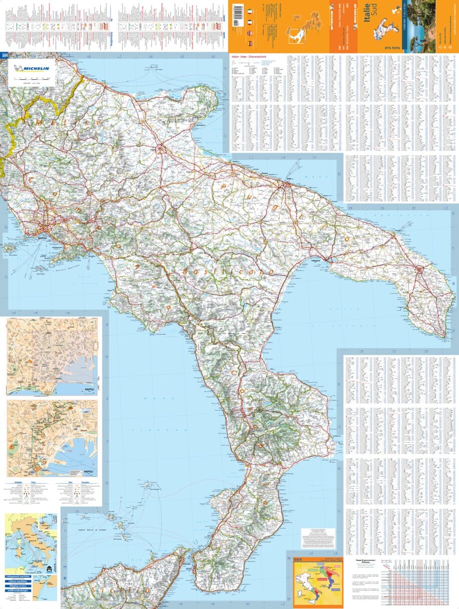 Carte routière n° 564 - Italie du Sud | Michelin carte routière Michelin