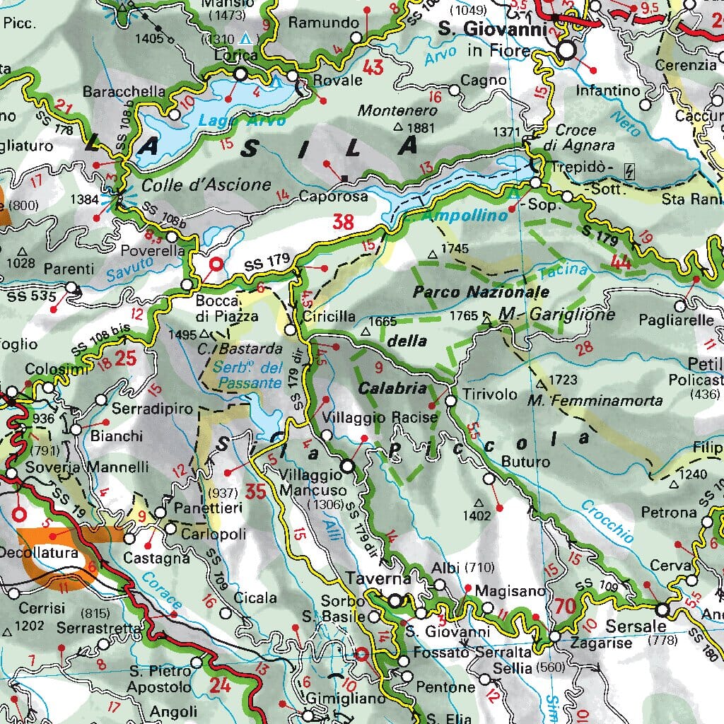 Carte routière n° 564 - Italie du Sud | Michelin carte pliée Michelin 