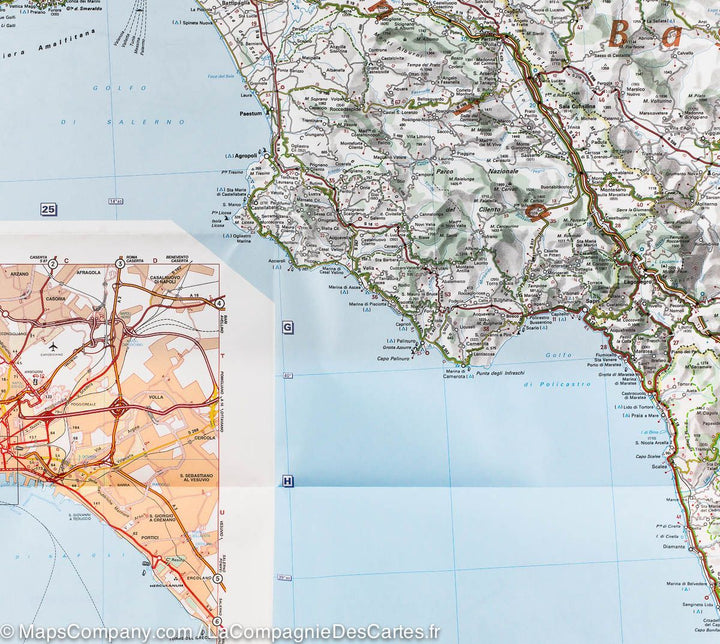 Carte routière n° 564 - Italie du Sud | Michelin carte pliée Michelin 