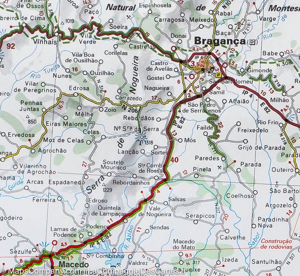 Carte routière n° 571 - Espagne Nord-Ouest (Galice) | Michelin carte routière Michelin