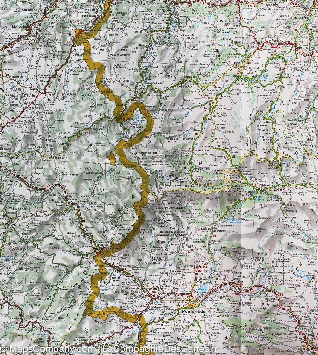 Carte routière n° 571 - Espagne Nord-Ouest (Galice) | Michelin carte routière Michelin