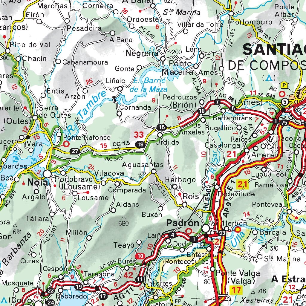 Carte routière n° 571 - Espagne Nord-Ouest (Galice) | Michelin carte routière Michelin