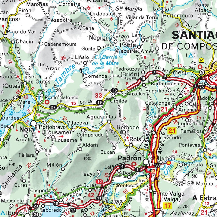 Carte routière n° 571 - Espagne Nord-est (Galice) | Michelin carte pliée Michelin 
