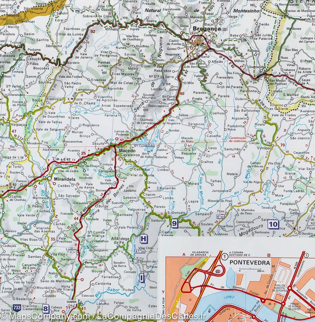 Carte routière n° 571 - Espagne Nord-est (Galice) | Michelin carte pliée Michelin 