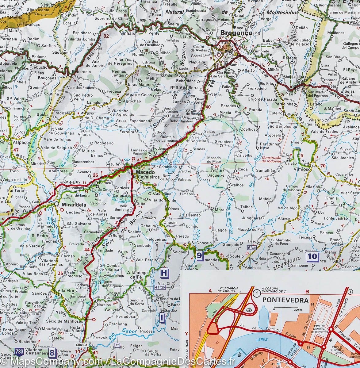 Carte routière n° 571 - Espagne Nord-Ouest (Galice) | Michelin carte routière Michelin