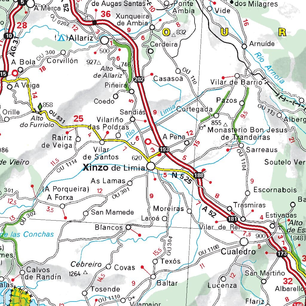 Carte routière n° 571 - Espagne Nord-Ouest (Galice) | Michelin carte routière Michelin