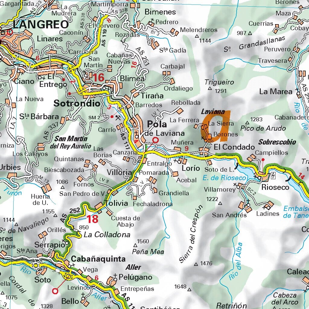 Carte routière n° 572 - Espagne nord-est (Asturies, Cantabrie) | Michelin carte pliée Michelin 