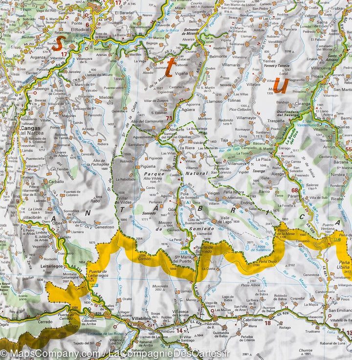 Carte routière n° 572 - Espagne nord-est (Asturies, Cantabrie) | Michelin carte pliée Michelin 
