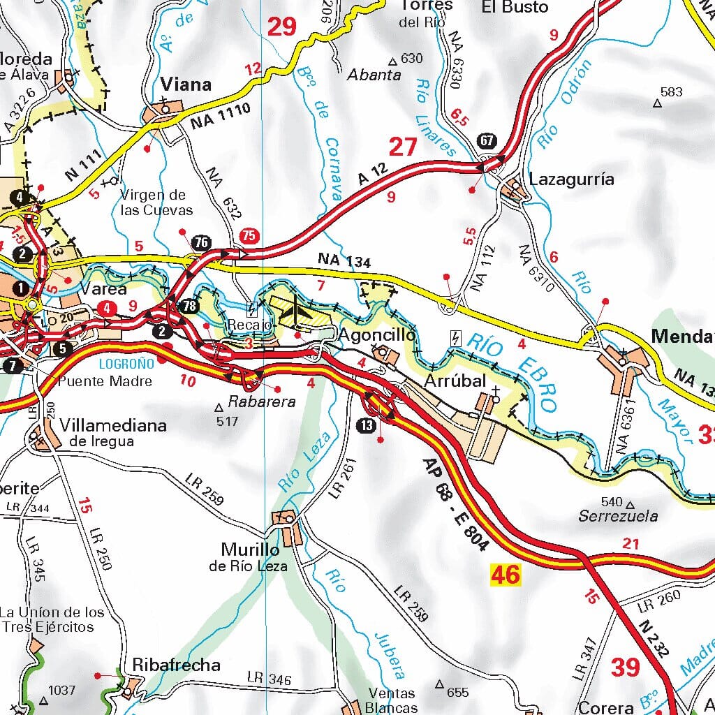 Carte routière n° 573 - Nord de l'Espagne (Pays Basque, Navarre, La Rioja) | Michelin carte pliée Michelin 