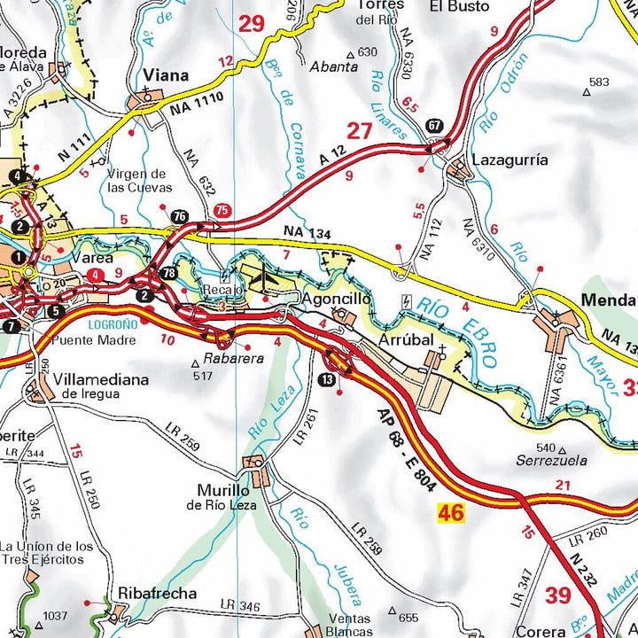 Carte routière n° 573 - Nord de l'Espagne (Pays Basque, Navarre, La Rioja) | Michelin carte pliée Michelin 