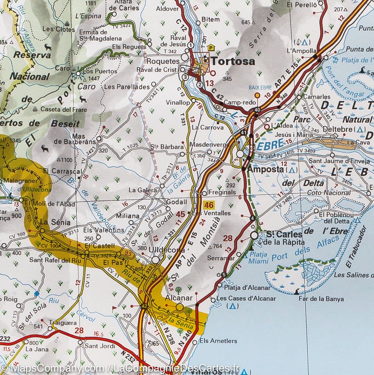 Carte routière n° 574 - Espagne nord-est (Catalogne, Aragon, Andorre) | Michelin carte routière Michelin