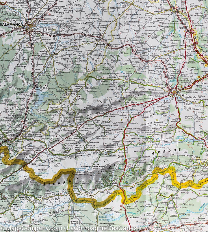 Carte routière n° 575 - Espagne nord-est (Castille-et-Leon & Région de Madrid) | Michelin carte pliée Michelin 