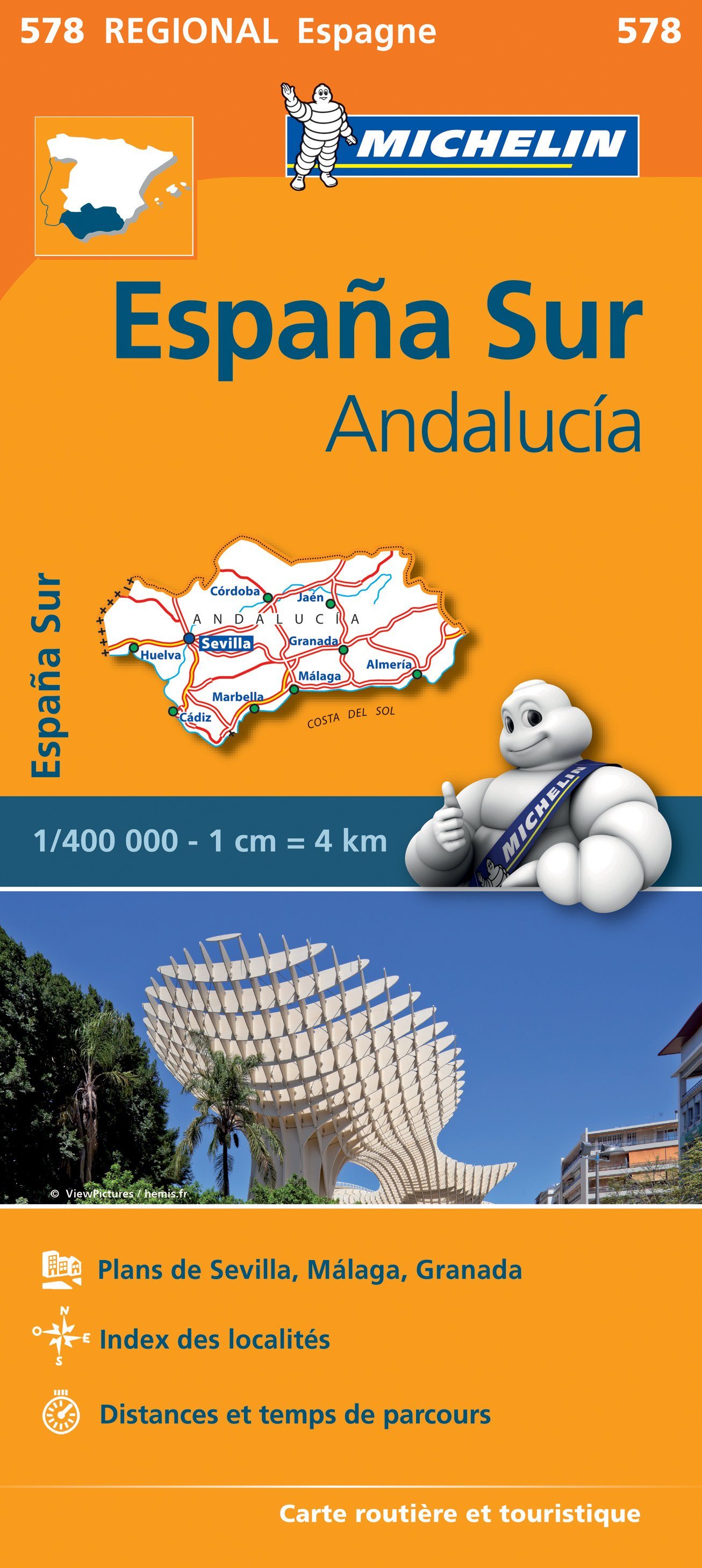 Carte routière n° 578 - Andalousie | Michelin carte routière Michelin