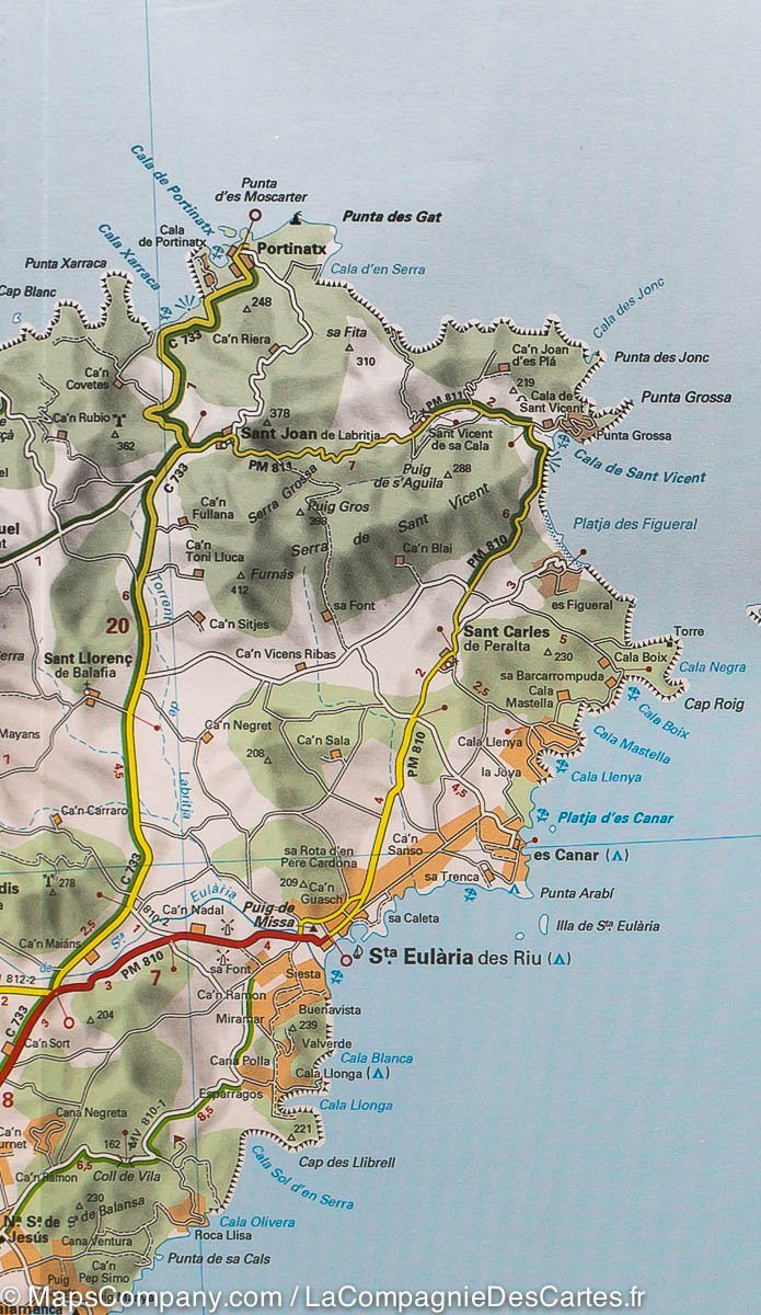 Carte routière n° 579 - Iles Baléares | Michelin carte pliée Michelin 