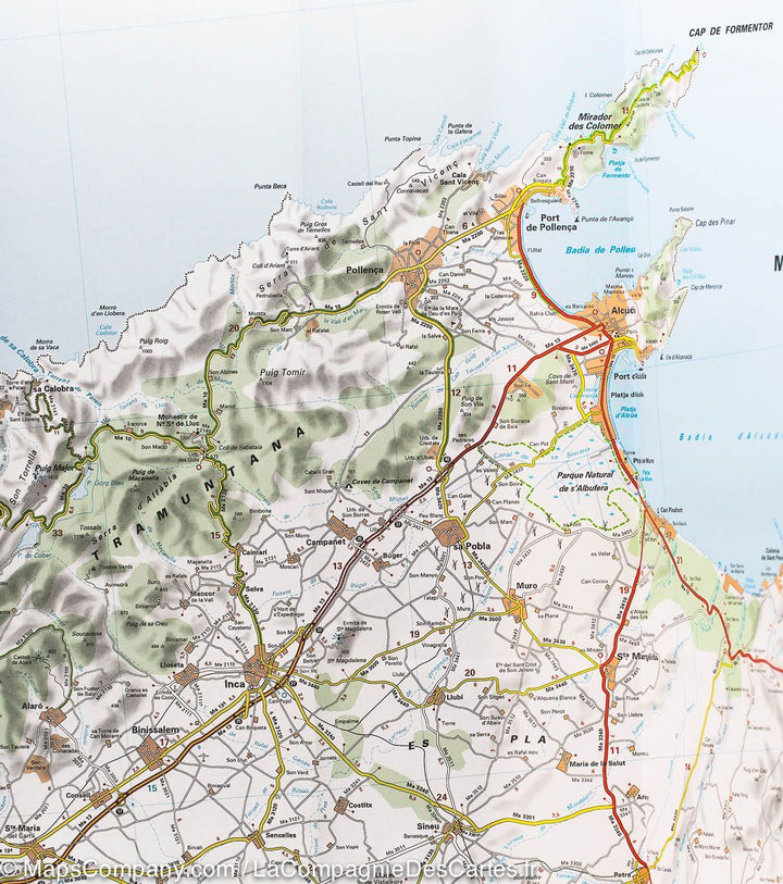 Carte routière n° 579 - Iles Baléares | Michelin carte pliée Michelin 