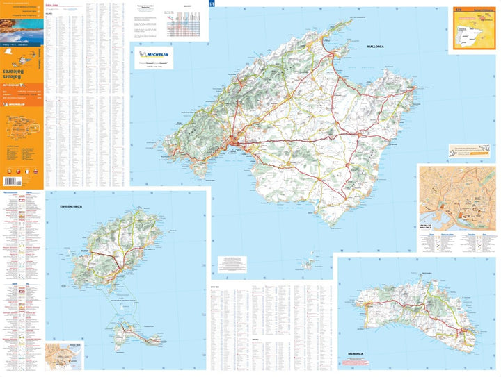 Carte routière n° 579 - Iles Baléares | Michelin carte pliée Michelin 