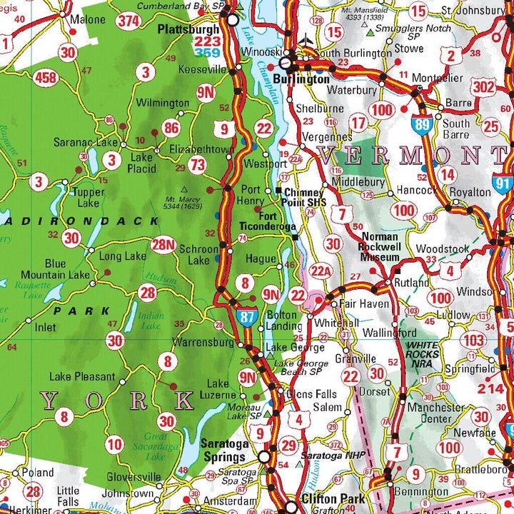 Carte routière n° 583 - USA Nord-est & Canada Est | Michelin carte pliée Michelin 