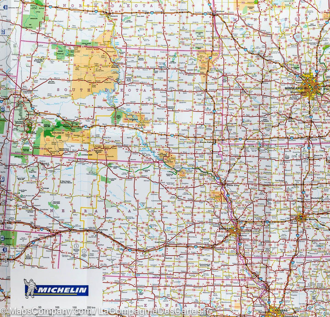 Carte routière n° 583 - USA Nord-est & Canada Est | Michelin carte pliée Michelin 