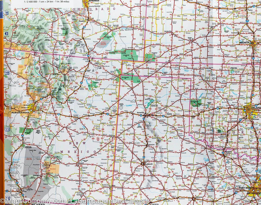 Carte routière n° 584 - sud-est des USA | Michelin carte pliée Michelin 