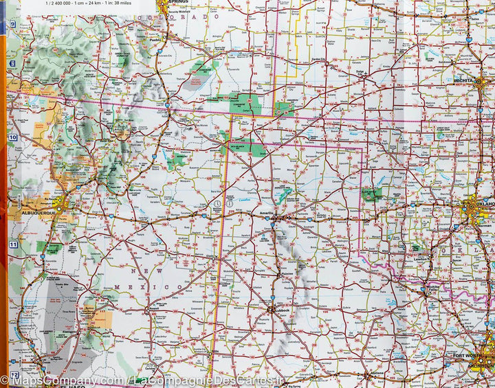 Carte routière n° 584 - sud-est des USA | Michelin carte pliée Michelin 