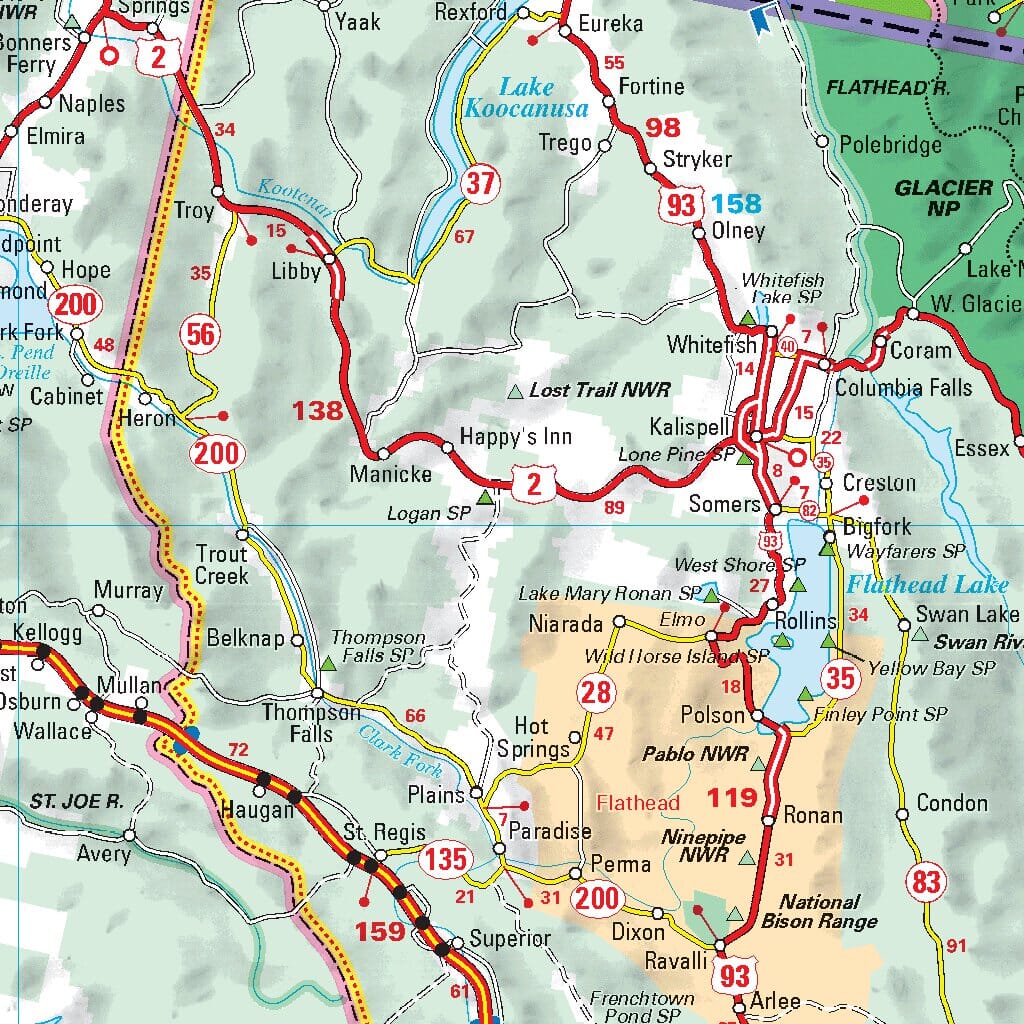 Carte routière n° 585 - Etats-Unis Ouest & Canada Ouest | Michelin carte routière Michelin