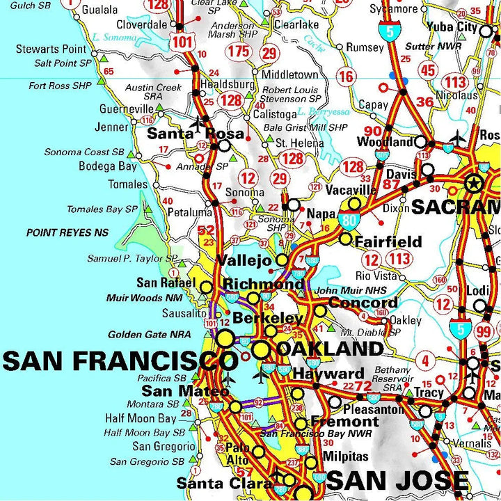 Carte routière n° 585 - USA Ouest & Canada Ouest | Michelin carte pliée Michelin 