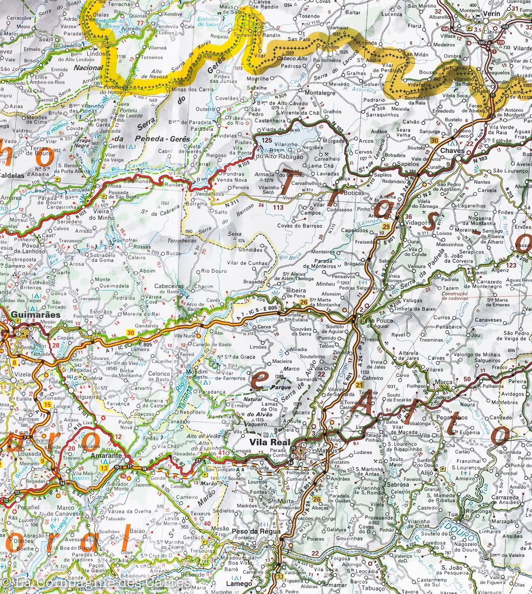 Carte routière n° 591 - Portugal Nord | Michelin carte pliée Michelin 