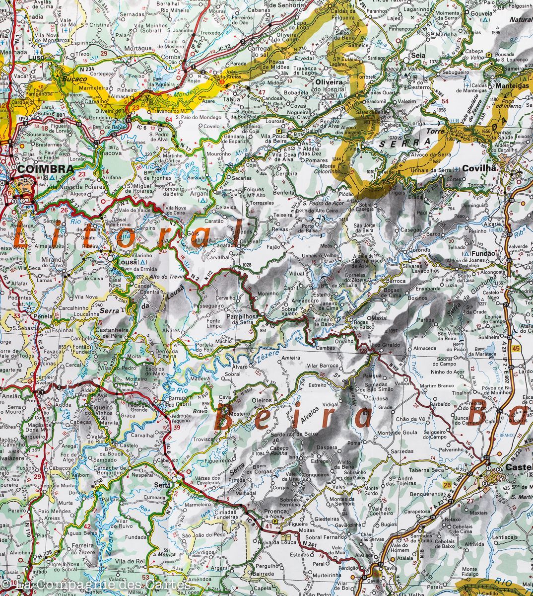 Carte routière n° 592 - Portugal Centre | Michelin carte routière Michelin