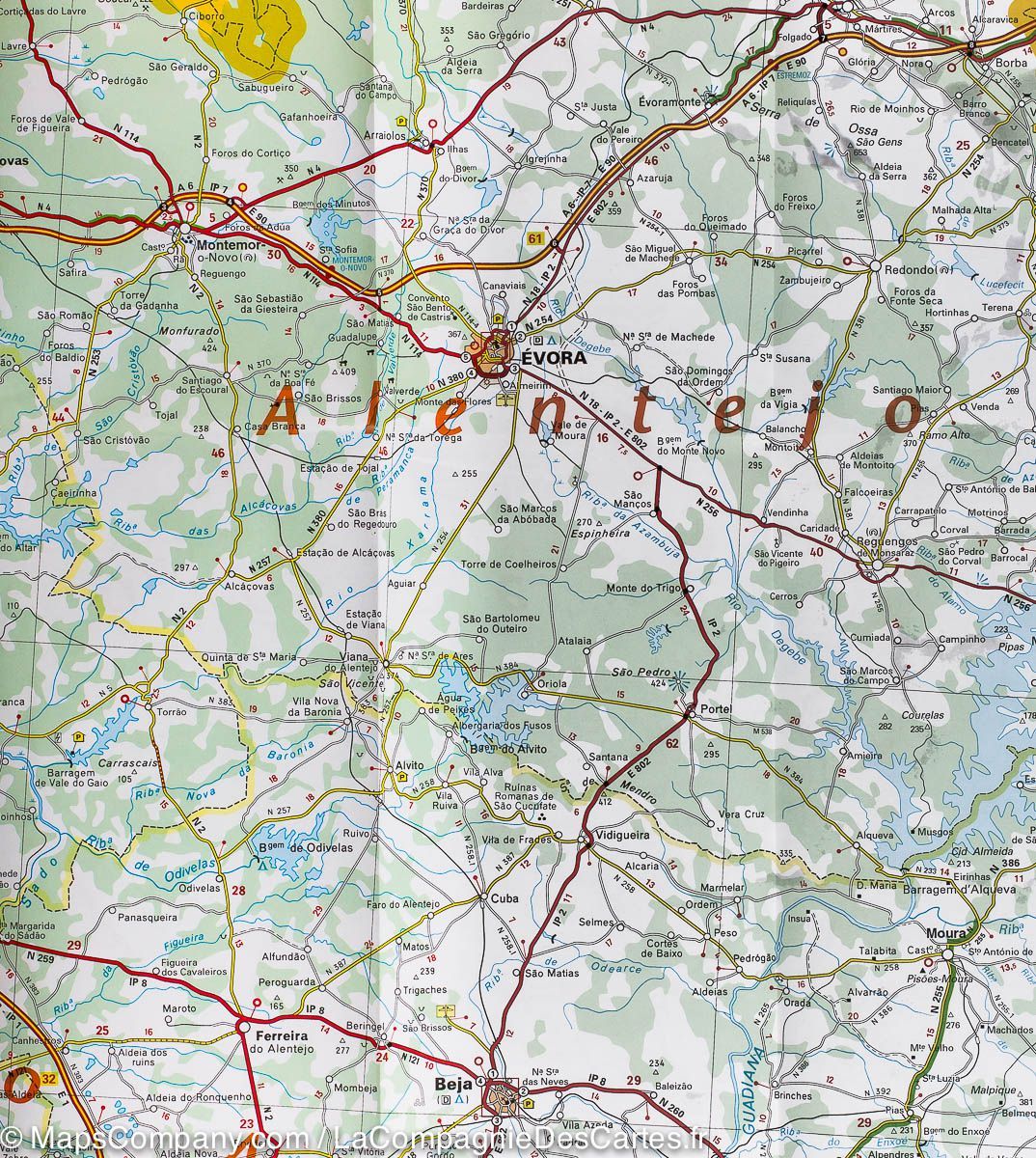 Carte routière n° 593 - Portugal Sud & Algarve | Michelin carte routière Michelin