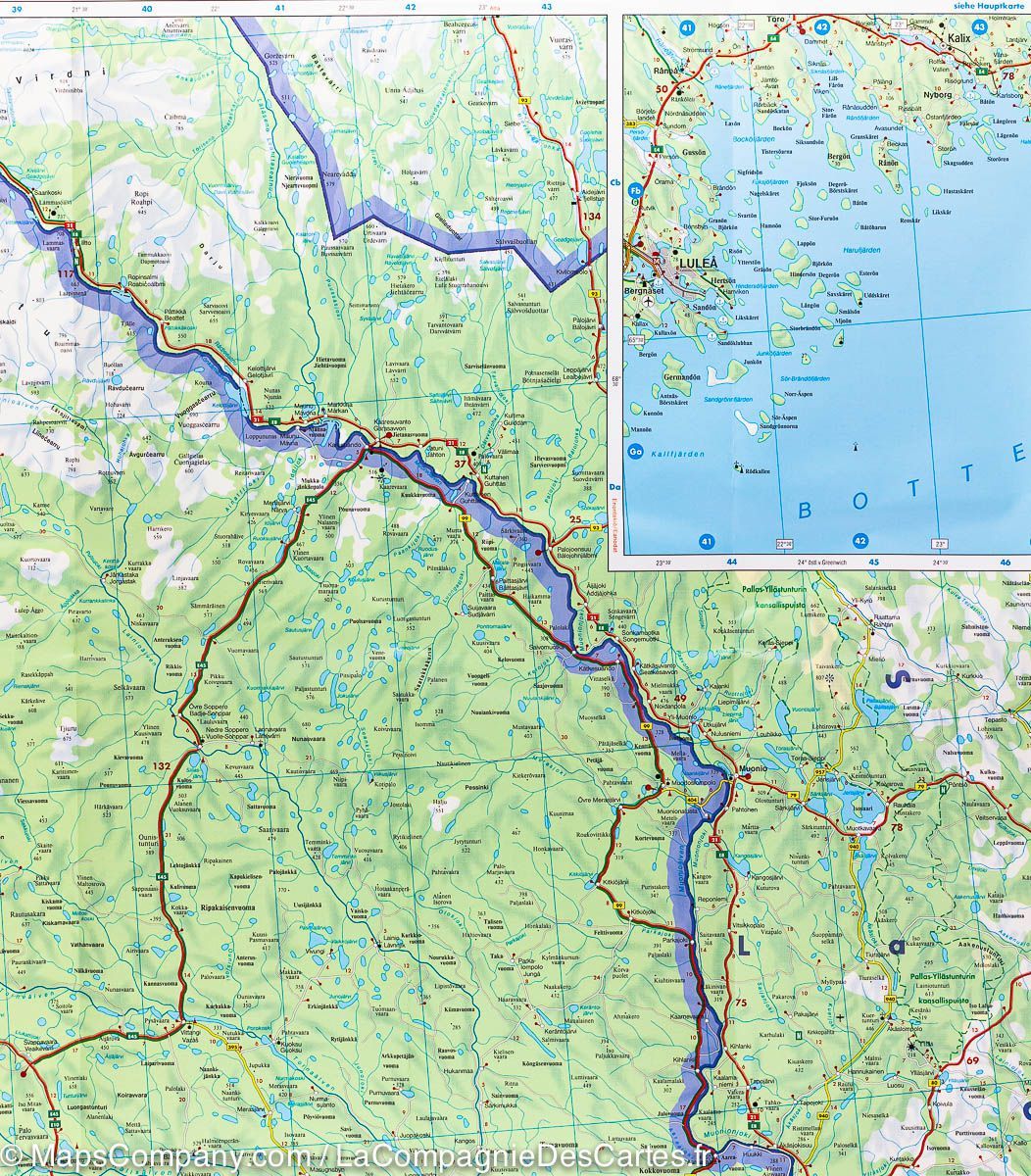 Carte routière n° 6 - Laponie Suédoise et Kiruna | Freytag & Berndt carte pliée Freytag & Berndt 