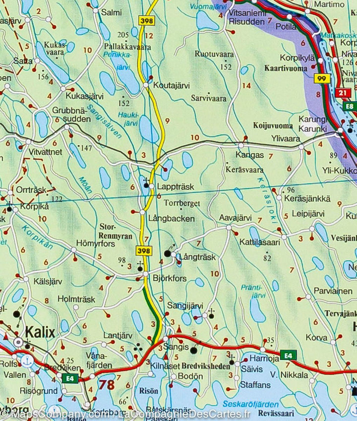 Carte routière n° 6 - Laponie Suédoise et Kiruna | Freytag & Berndt carte pliée Freytag & Berndt 