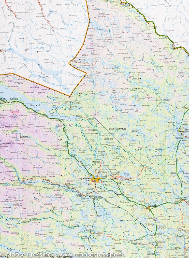 Carte routière n° 6 - Suède du Nord (Nord : Lulea, Kiruna, Narvik) | Kümmerly & Frey carte routière Kümmerly & Frey