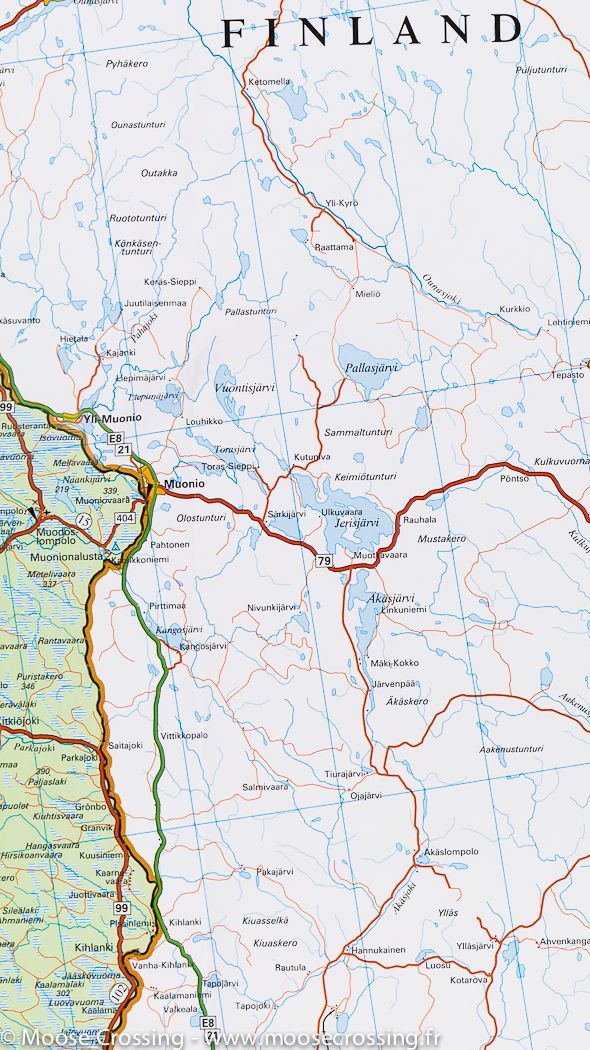 Carte routière #6 - Suède du Nord (Nord : Lulea, Kiruna, Narvik)  | Kümmerly   Frey - La Compagnie des Cartes
