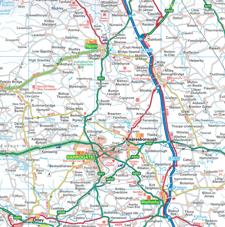 Carte routière n° 7 - Angleterre Nord | AA Publishing carte pliée AA Publishing 