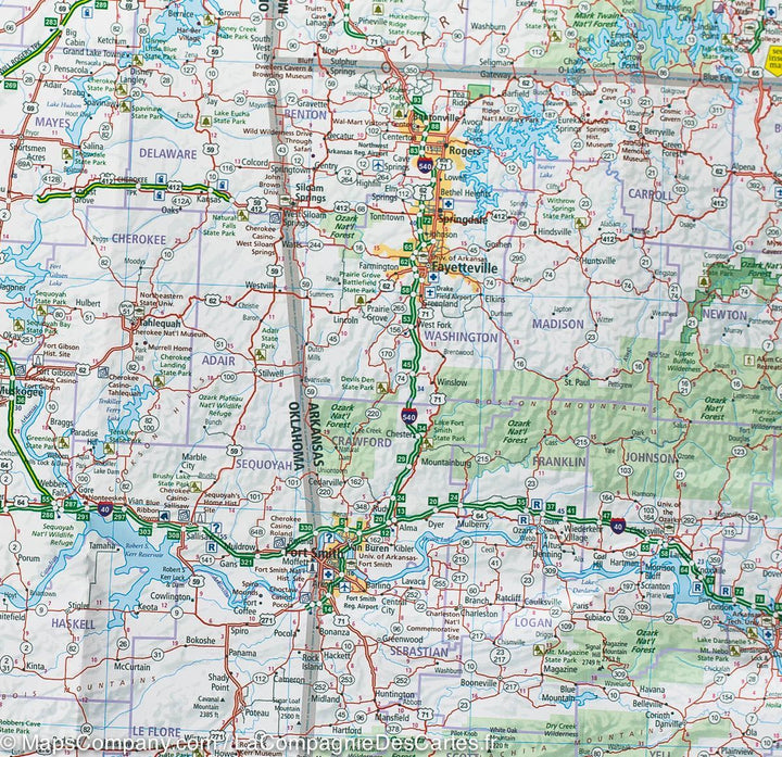 Carte routière n° 7 - USA Centre Sud | Hallwag carte pliée Hallwag 
