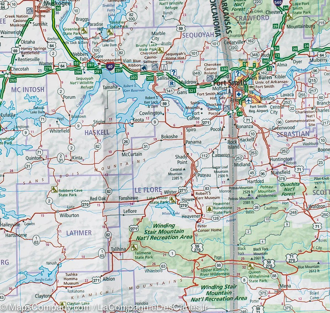 Carte routière n° 7 - USA Centre Sud | Hallwag carte pliée Hallwag 