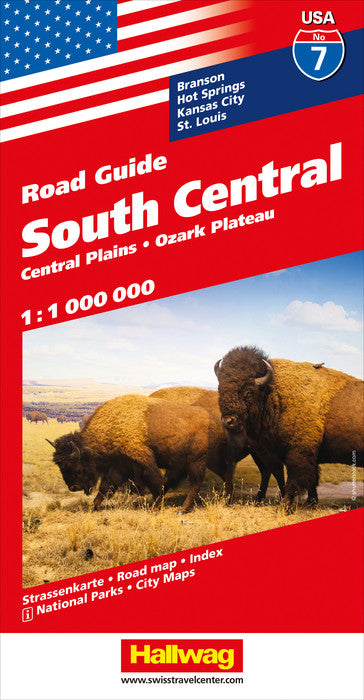 Carte routière n° 7 - USA Centre Sud | Hallwag carte pliée Hallwag 