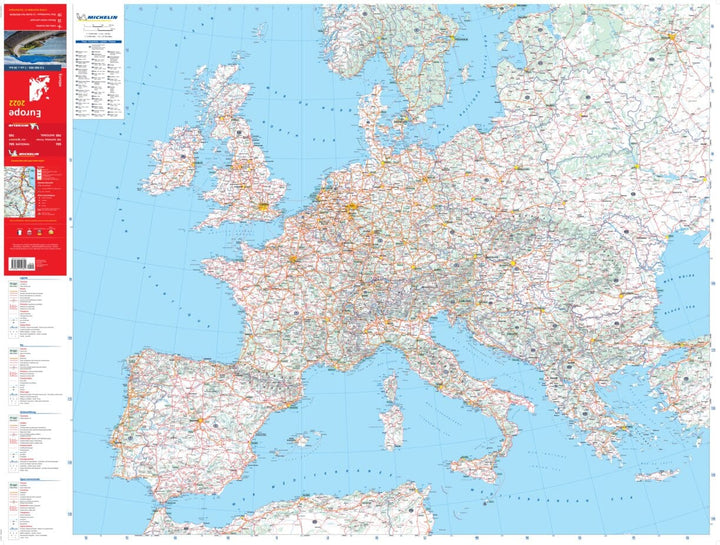 Carte routière n° 705 - Europe 2022 | Michelin carte pliée Michelin 