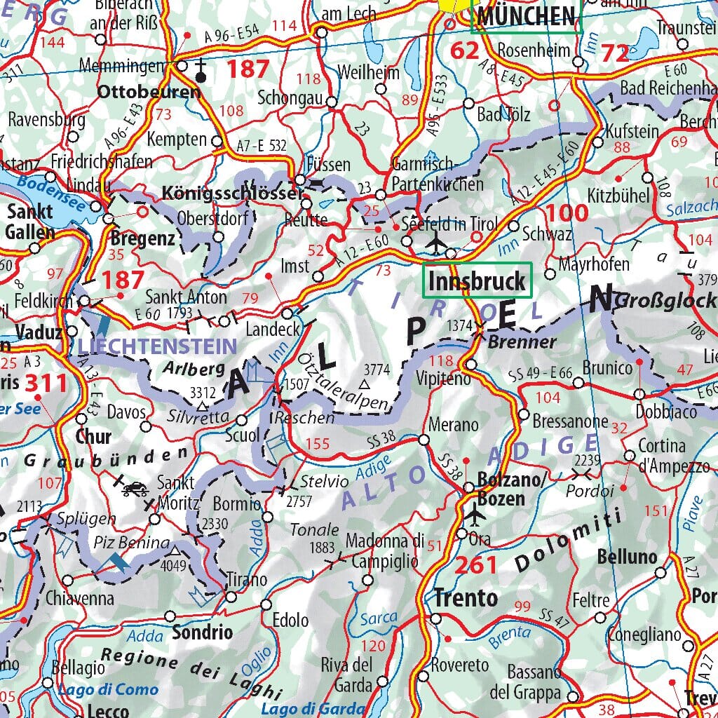Carte routière n° 705 - Europe 2022 | Michelin carte pliée Michelin 