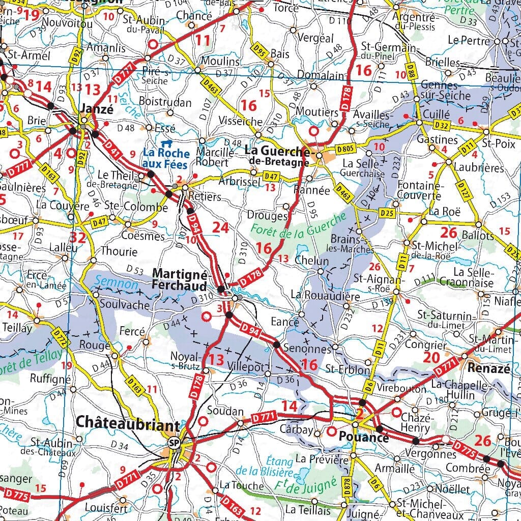 Road map no. 706 - 1/4 France - North-West 2026 | Michelin – Cartovia