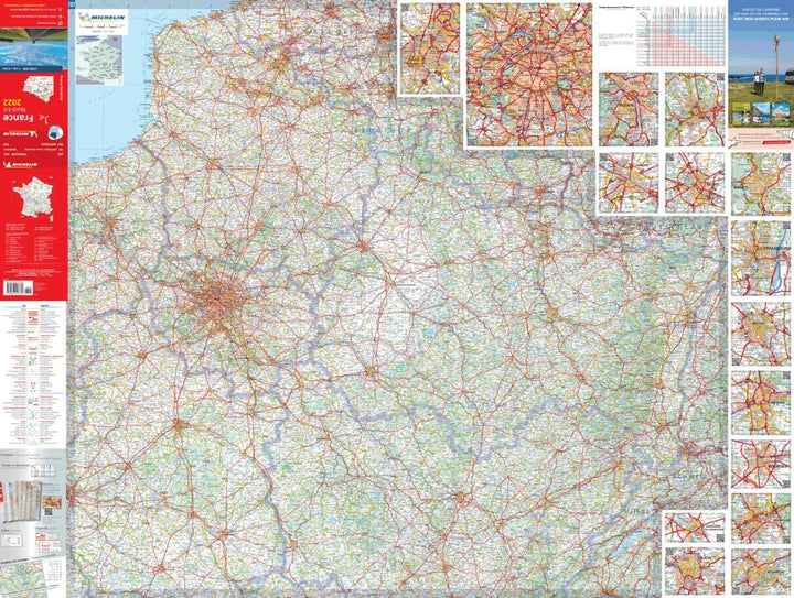 Carte routière n° 707 - France Nord-Est 2023 | Michelin carte pliée Michelin 