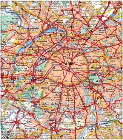 Carte routière n° 707 - 1/4 France - Nord-Est 2026 | Michelin carte routière Michelin