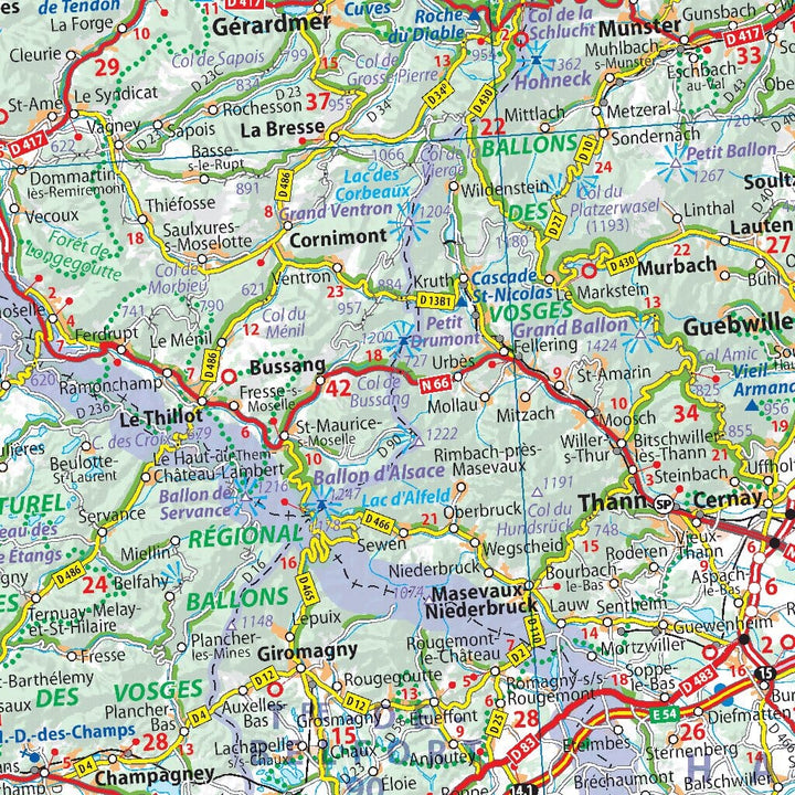 Carte routière n° 707 - France Nord-Est 2023 | Michelin carte pliée Michelin 