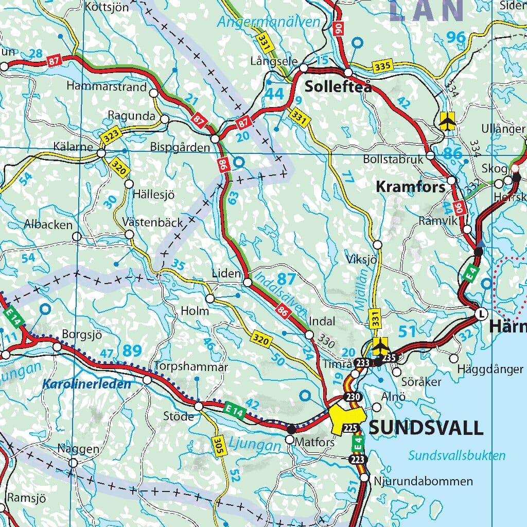 Carte routière n° 711 - Scandinavie & Finlande | Michelin carte pliée Michelin 