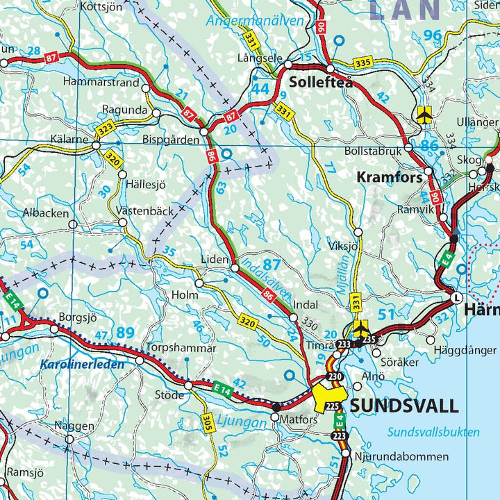 Carte routière n° 711 - Scandinavie & Finlande | Michelin carte pliée Michelin 